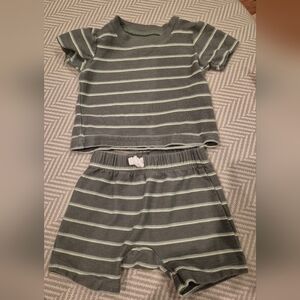 Striped Green Boys Set 18 Months